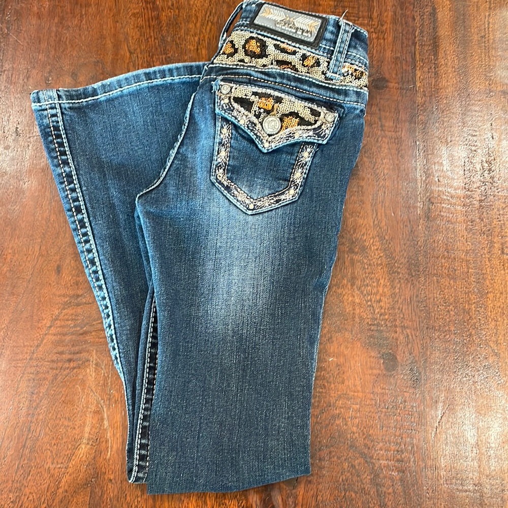 Grace In La Girls Jeans Embellished Pockets size 8